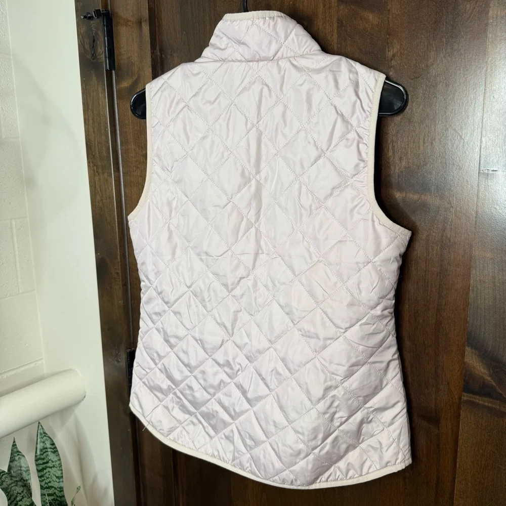 Women's light purple Quilted Vest Size M old navy pockets fall winter layering